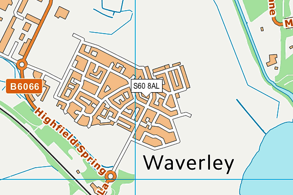 S60 8AL map - OS VectorMap District (Ordnance Survey)