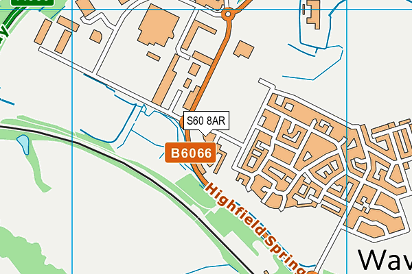 S60 8AR map - OS VectorMap District (Ordnance Survey)