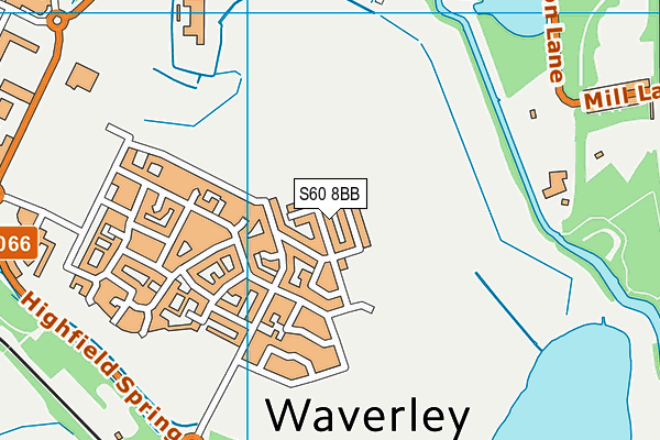S60 8BB map - OS VectorMap District (Ordnance Survey)