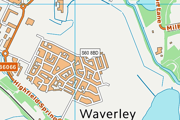 S60 8BD map - OS VectorMap District (Ordnance Survey)