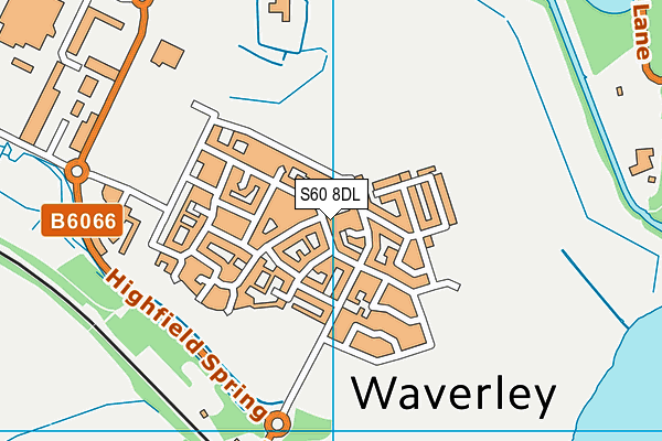 S60 8DL map - OS VectorMap District (Ordnance Survey)