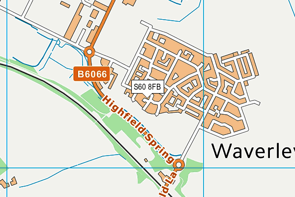 S60 8FB map - OS VectorMap District (Ordnance Survey)