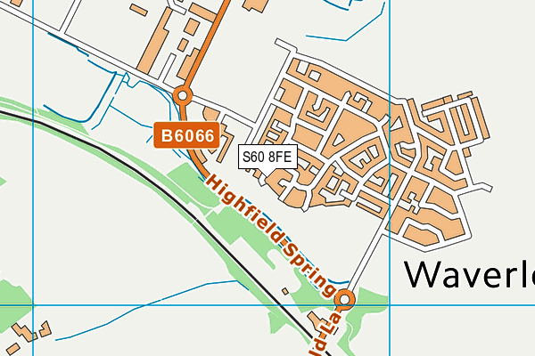 S60 8FE map - OS VectorMap District (Ordnance Survey)