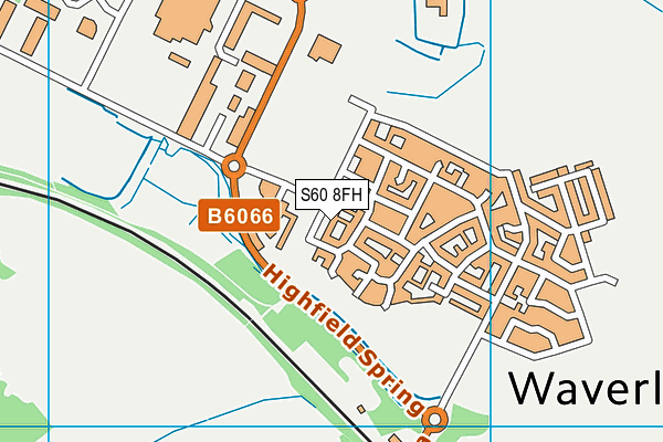 S60 8FH map - OS VectorMap District (Ordnance Survey)