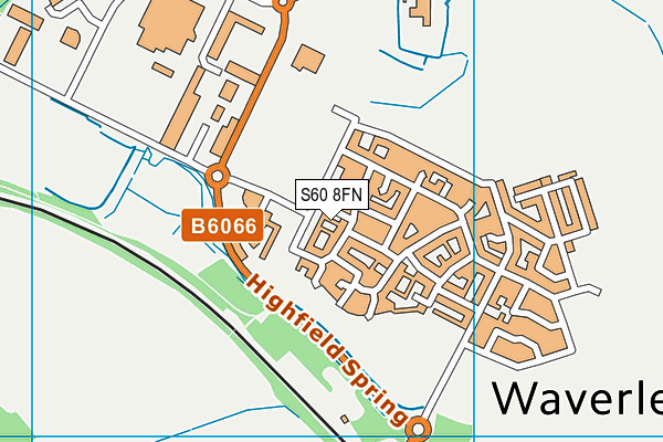 S60 8FN map - OS VectorMap District (Ordnance Survey)