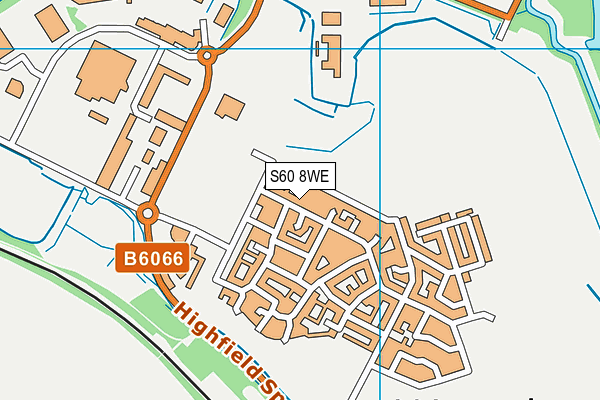 S60 8WE map - OS VectorMap District (Ordnance Survey)