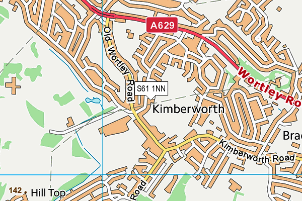 S61 1NN map - OS VectorMap District (Ordnance Survey)