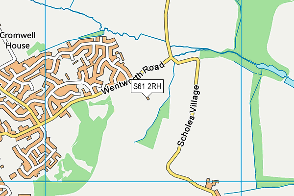 S61 2RH map - OS VectorMap District (Ordnance Survey)