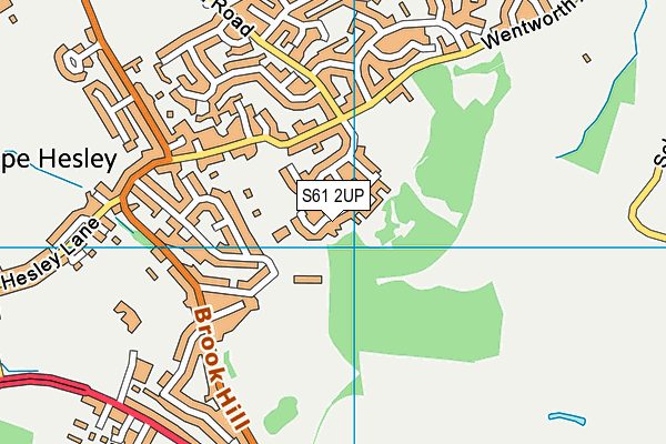 S61 2UP map - OS VectorMap District (Ordnance Survey)