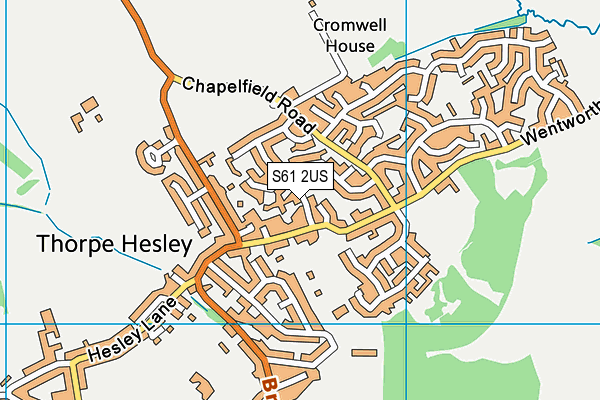 S61 2US map - OS VectorMap District (Ordnance Survey)