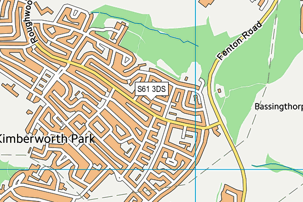 S61 3DS map - OS VectorMap District (Ordnance Survey)