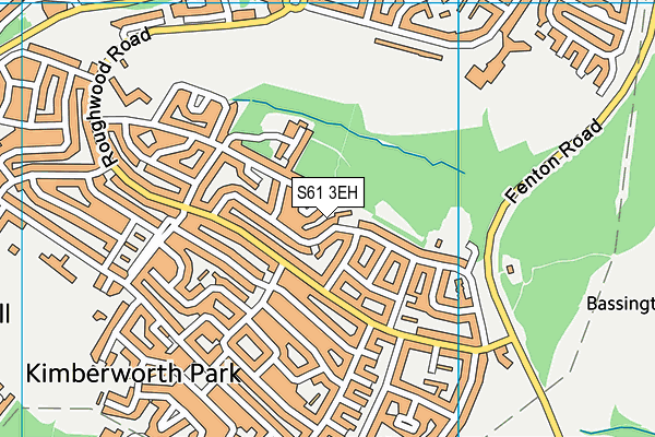 S61 3EH map - OS VectorMap District (Ordnance Survey)
