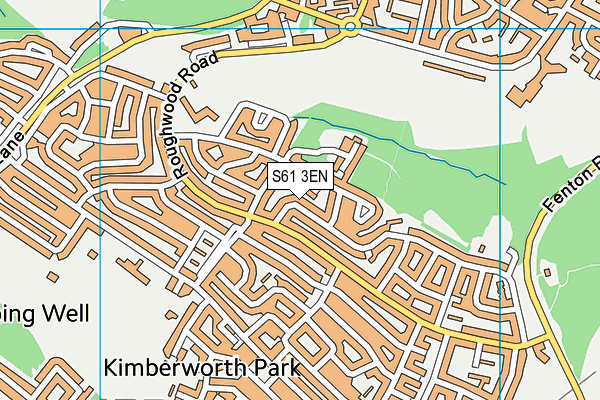 S61 3EN map - OS VectorMap District (Ordnance Survey)