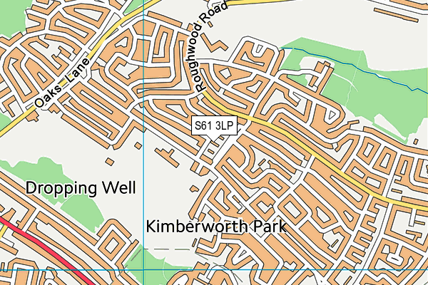 S61 3LP map - OS VectorMap District (Ordnance Survey)