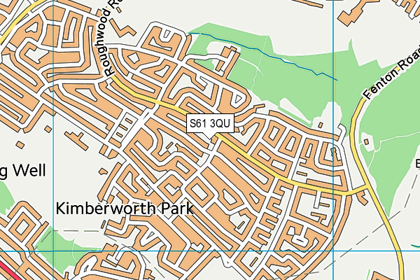 S61 3QU map - OS VectorMap District (Ordnance Survey)