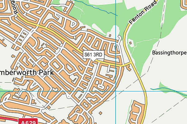 S61 3RD map - OS VectorMap District (Ordnance Survey)