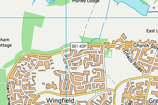 S61 4DP map - OS VectorMap District (Ordnance Survey)