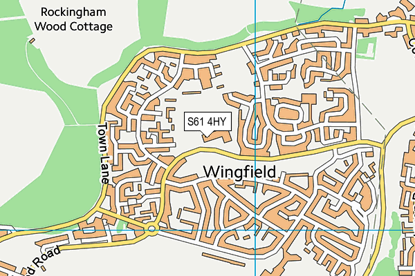 Rockingham Junior and Infant School map (S61 4HY) - OS VectorMap District (Ordnance Survey)