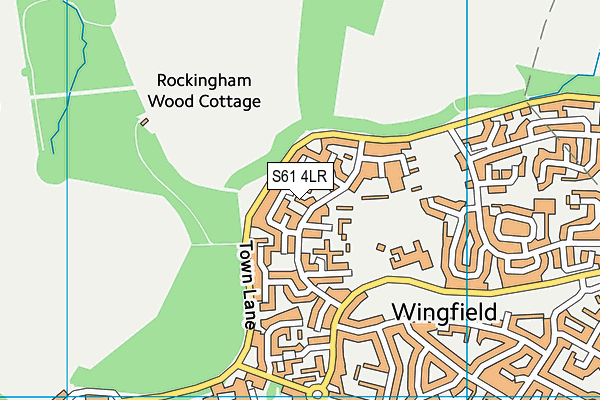 S61 4LR map - OS VectorMap District (Ordnance Survey)