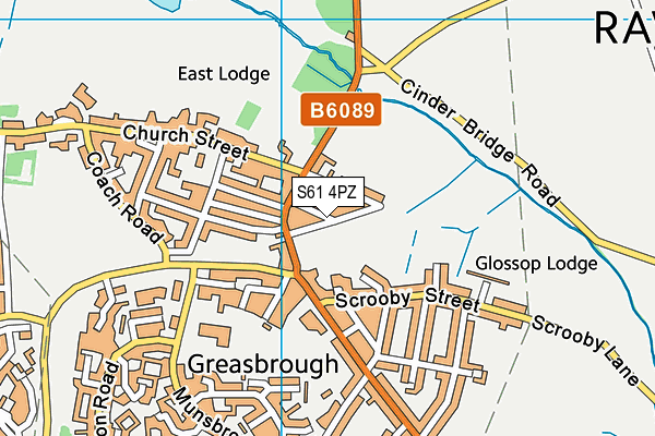 Greasborough Park map (S61 4PZ) - OS VectorMap District (Ordnance Survey)