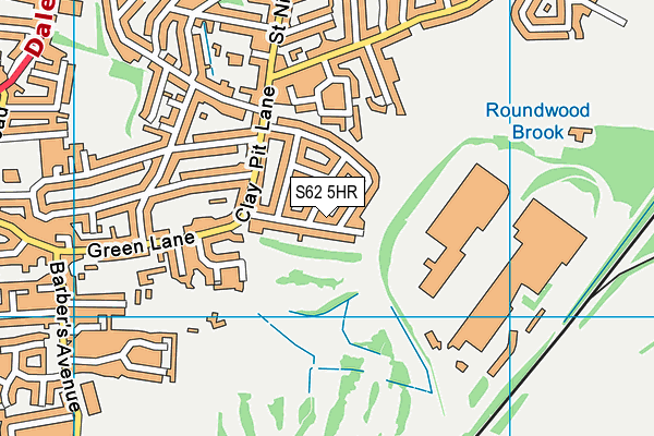 S62 5HR map - OS VectorMap District (Ordnance Survey)