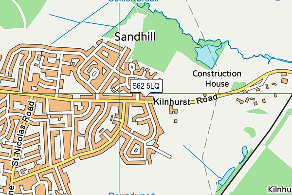 S62 5LQ map - OS VectorMap District (Ordnance Survey)