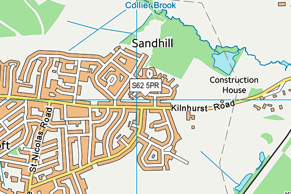 S62 5PR map - OS VectorMap District (Ordnance Survey)