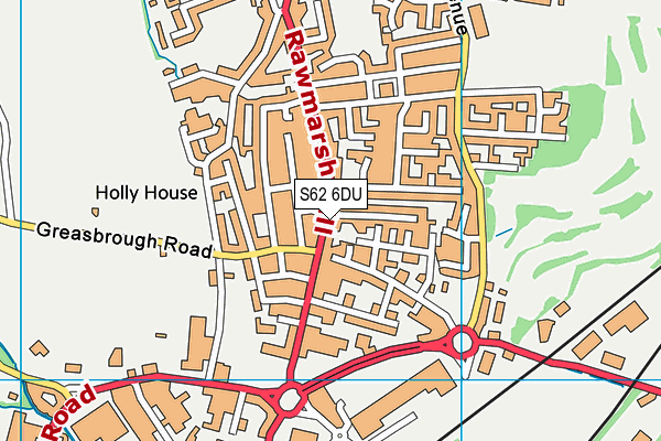 S62 6DU map - OS VectorMap District (Ordnance Survey)