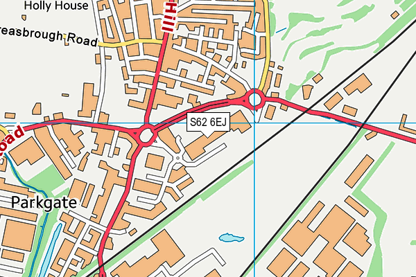 S62 6EJ map - OS VectorMap District (Ordnance Survey)