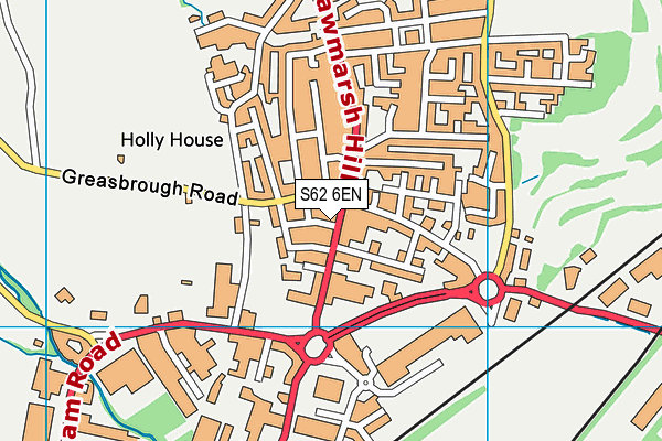 S62 6EN map - OS VectorMap District (Ordnance Survey)