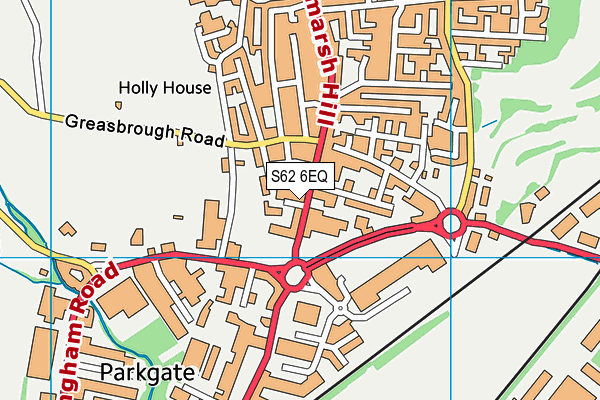 S62 6EQ map - OS VectorMap District (Ordnance Survey)