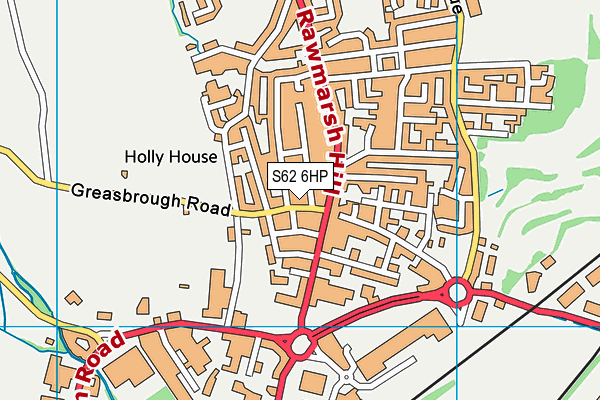 S62 6HP map - OS VectorMap District (Ordnance Survey)