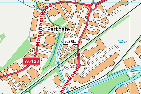 S62 6LJ map - OS VectorMap District (Ordnance Survey)