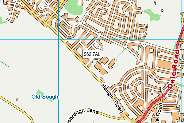 S62 7AL map - OS VectorMap District (Ordnance Survey)