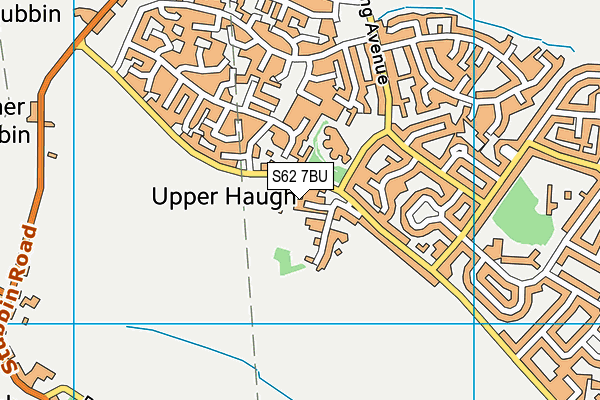 S62 7BU map - OS VectorMap District (Ordnance Survey)