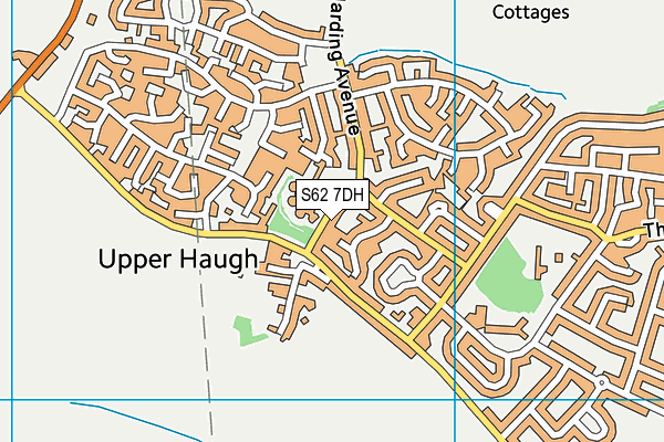 S62 7DH map - OS VectorMap District (Ordnance Survey)