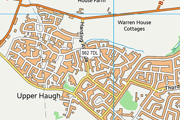 S62 7DL map - OS VectorMap District (Ordnance Survey)