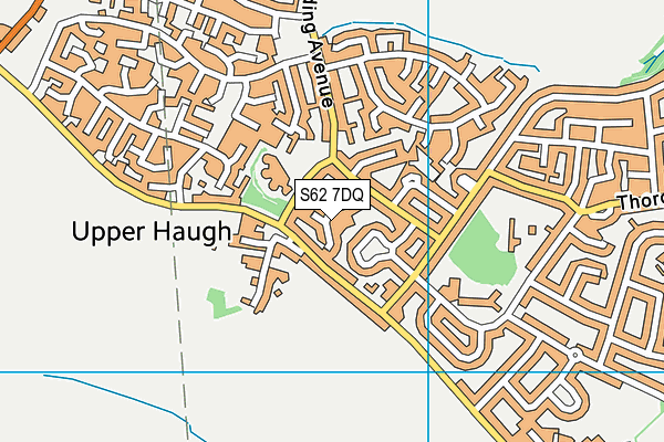 S62 7DQ map - OS VectorMap District (Ordnance Survey)