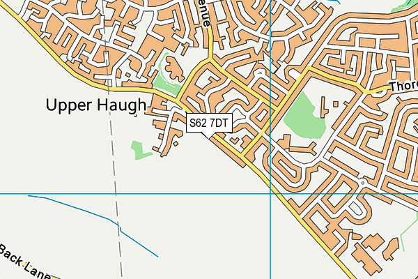 S62 7DT map - OS VectorMap District (Ordnance Survey)