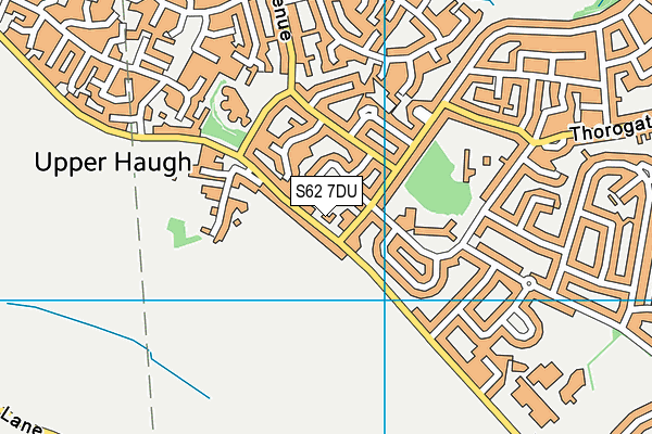 S62 7DU map - OS VectorMap District (Ordnance Survey)