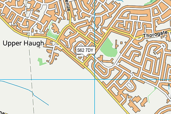 S62 7DY map - OS VectorMap District (Ordnance Survey)