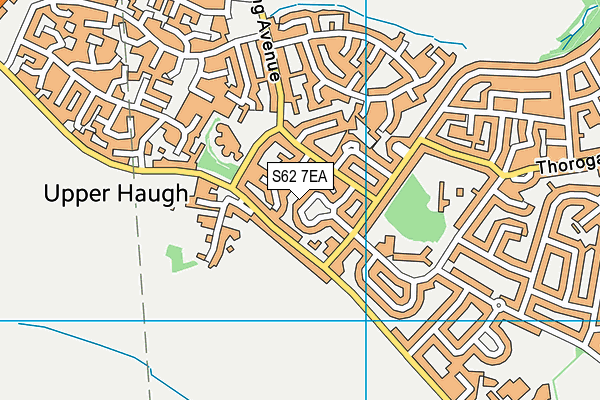 S62 7EA map - OS VectorMap District (Ordnance Survey)