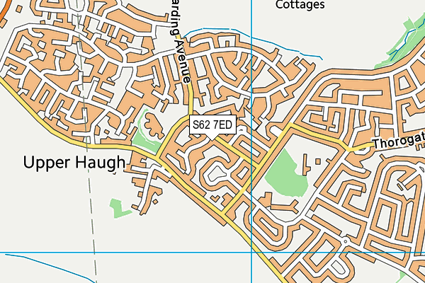 S62 7ED map - OS VectorMap District (Ordnance Survey)