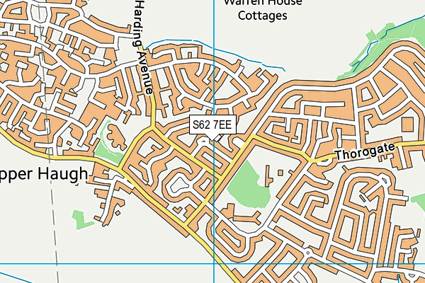 S62 7EE map - OS VectorMap District (Ordnance Survey)