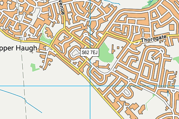 S62 7EJ map - OS VectorMap District (Ordnance Survey)