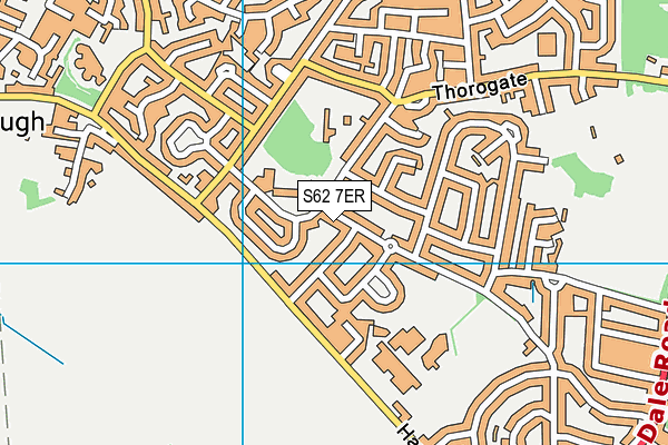 S62 7ER map - OS VectorMap District (Ordnance Survey)