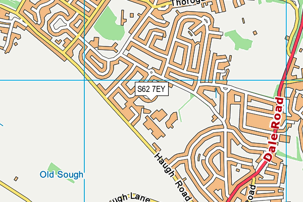 S62 7EY map - OS VectorMap District (Ordnance Survey)