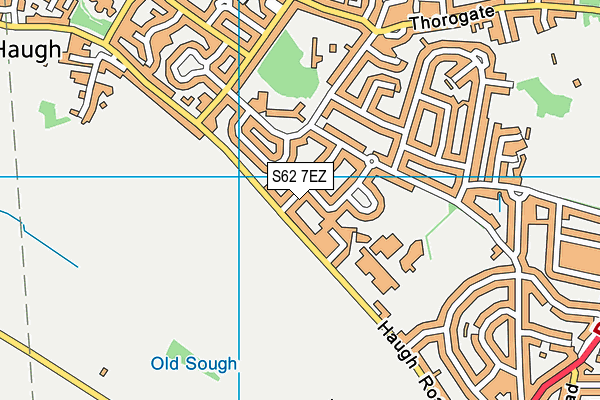 S62 7EZ map - OS VectorMap District (Ordnance Survey)