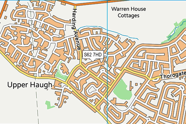 S62 7HD map - OS VectorMap District (Ordnance Survey)