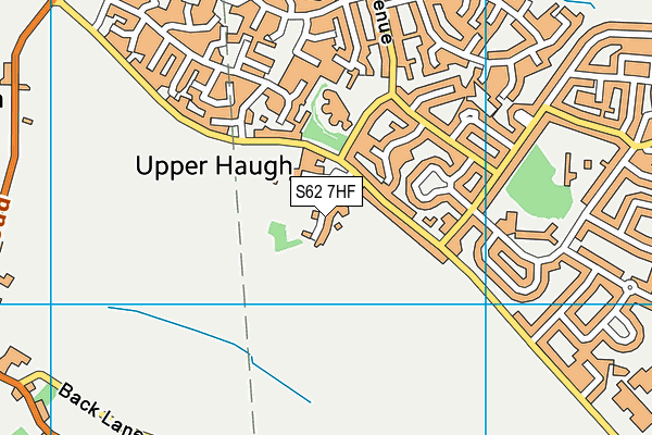 S62 7HF map - OS VectorMap District (Ordnance Survey)